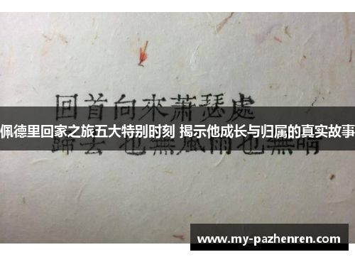 佩德里回家之旅五大特别时刻 揭示他成长与归属的真实故事 佩德里回家之旅五大特别时刻 揭示他成长与归属的真实故事