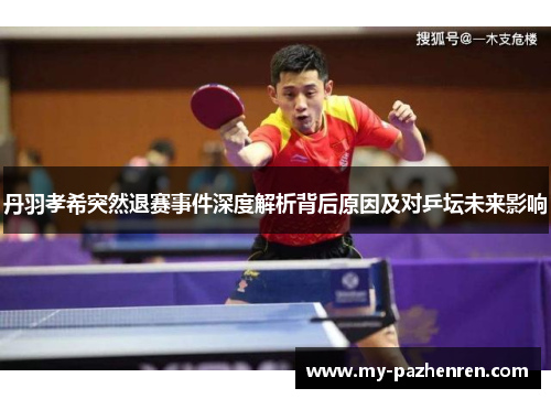 丹羽孝希突然退赛事件深度解析背后原因及对乒坛未来影响 丹羽孝希突然退赛事件深度解析背后原因及对乒坛未来影响